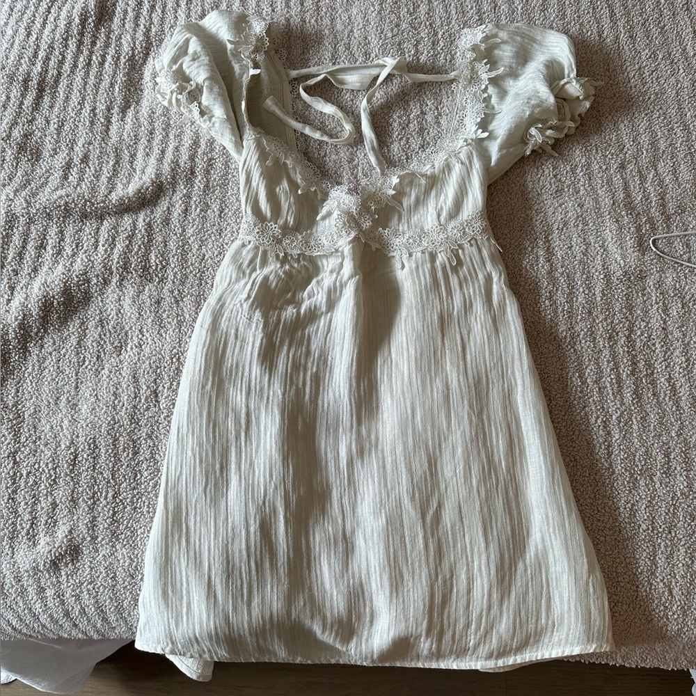 For Love & Lemons Crema Babydoll Dress